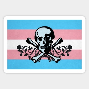 Trans Pride Pirate Flag Sticker